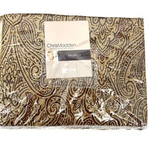 Vintage Chris Madden Mansfield Tailored Valance 80" x 18" NIP